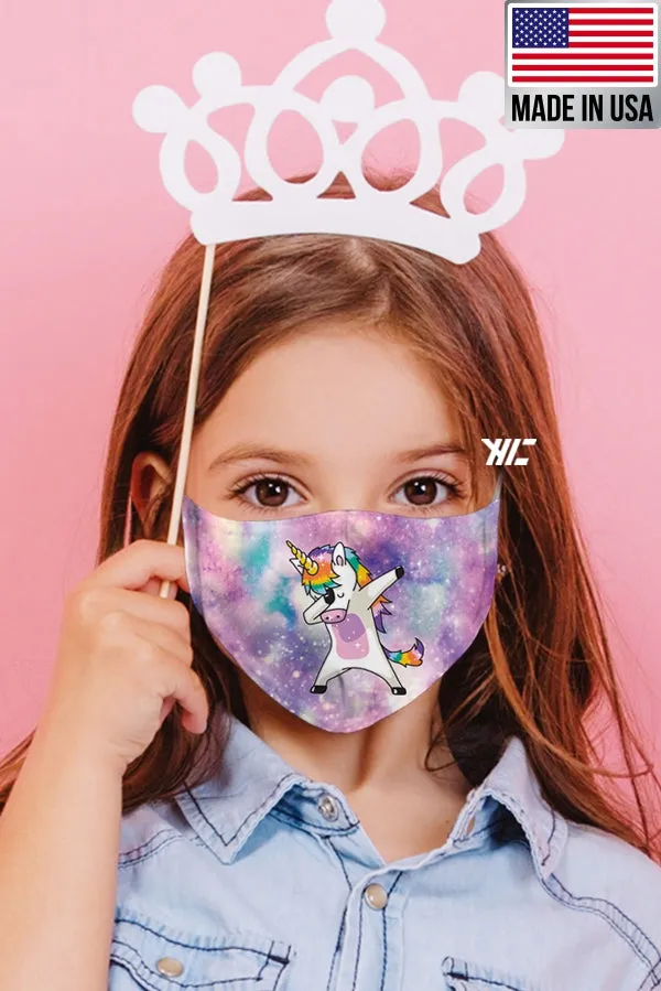 Children's face mask - Unicorn design washable mask