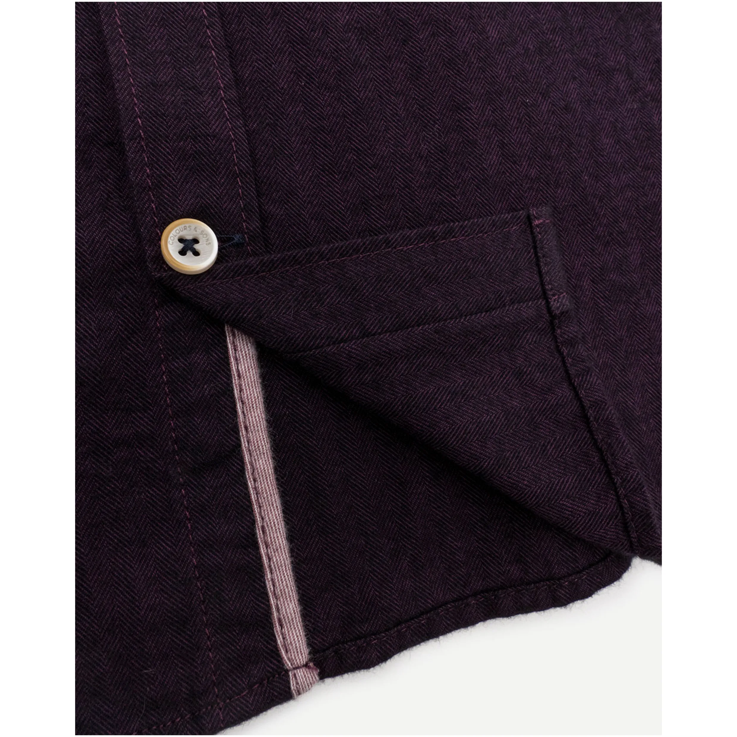 Colours And Sons 9222 Cashmere Herringbone - Purple Rain