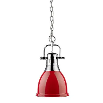 Dunbar Small Red Pendant Light