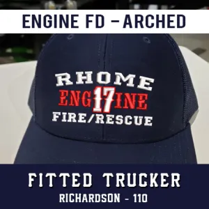 Engine FD Arched Custom Hat - Fitted Trucker