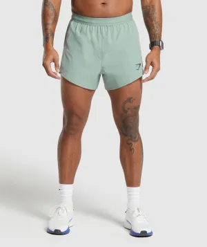 Gymshark Apex Run 5" Shorts - Dollar Green