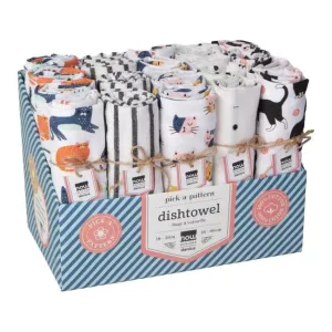 Now Designs Cats Cotton Dishtowels - Assorted