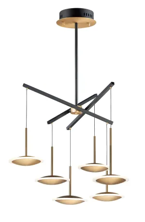 Saucer LED 6-Light Pendant