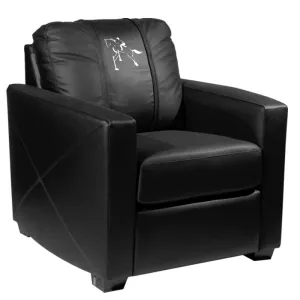 Silver Club Chair with Equestrian Logo Panel